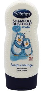 BUBCHEN Sensitive 2in1 šampūns/dušas želeja, 230 ml