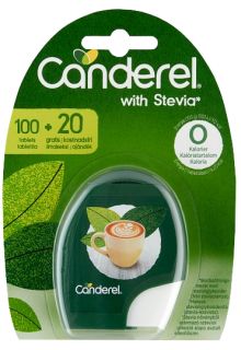 CANDEREL Stevia tabletes, 120 gab.