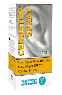 CERUSTOP ausu eļļa sprejs, 10 ml