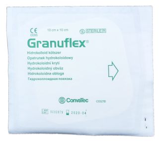 CONVATEC Granuflex 10 x 10 cm hidrokoloīds pārsējs, 1 gab.