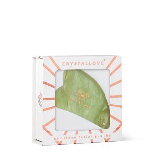 CRYSTALLOVE Gua Sha Jade masāžas plāksne, 1 gab.