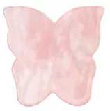 CRYSTALLOVE GuaSha Rose Quartz Butterfly masāžas plāksne, 1 gab.