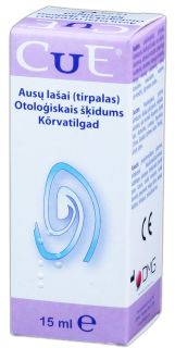 CUE otoloģiskais šķīdums, 15 ml