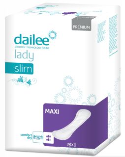 DAILEE Premium Lady Slim Maxi higiēniskās paketes, 28 gab.