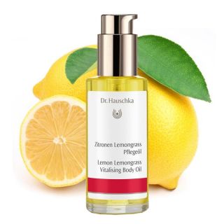 DR.HAUSCHKA Lemon Lemongrass Vitalizing ķermeņa eļļa, 75 ml