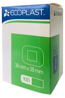 ECOPLAST 38mmx38mm plāksteris, 100 gab.