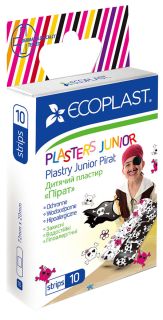 ECOPLAST Pirate plāksteris, 10 gab.