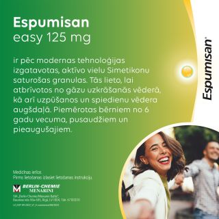 ESPUMISAN Easy 125mg paciņas, 14 gab.