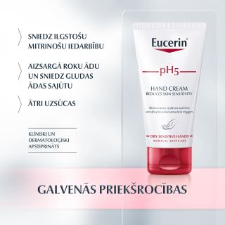 EUCERIN pH5 roku krēms, 75 ml