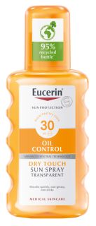 EUCERIN Sun Oil Control Dry Touch SPF30 izsmidzināms saules aizsarglīdzeklis, 200 ml