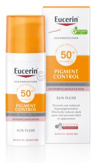 EUCERIN Sun Pigment Control SPF50+ saules aizsarglīdzeklis, 50 ml