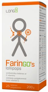 FARINGO'S FarinGo's lollipops, N25 ledenes, 25 gab.