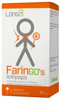 FARINGO'S FarinGo's lollipops, N5 ledenes, 5 gab.