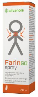FARINGOSPRAY Ar smiltsērkšķiem un kliņģerītēm sprejs, 20 ml