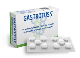 GASTROTUSS Anti-reflux košļājamās tabletes, 24 gab.