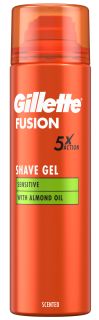 GILLETTE Fusion Sensitive with Almond Oil skūšanās putas, 200 ml