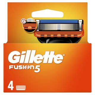 GILLETTE Fusion skuvekļu maināmās kasetnes, 4 gab.