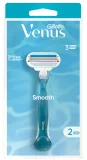 GILLETTE Venus Smooth 2 maiņas kasetnes + skuveklis, 1 gab.