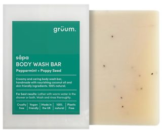 GRUUM Sapa Zero Plastic - Peppermint & Poppy Seed ziepes, 95 g