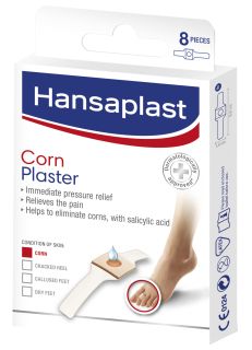 HANSAPLAST Corn Plaster plāksteris, 8 gab.