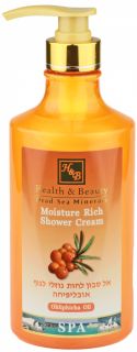 HEALTH&BEAUTY Dead Sea Minerals Sea buckthorn oil dušas krēms, 780 ml