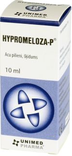 HYPROMELOZA-P 5 mg/ml acu pilieni, 10 ml