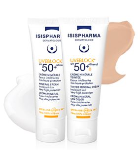 ISISPHARMA Uveblock SPF50+ Tinted Mineral saules aizsarglīdzeklis, 40 ml