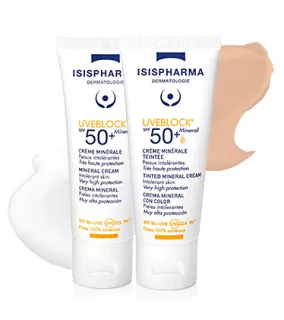 ISISPHARMA Uveblock SPF50+ Tinted Mineral saules aizsarglīdzeklis, 40 ml