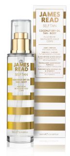 JAMES READ Self Tan Ķermenim Kokosriekstu Sausā eļļa, 100 ml