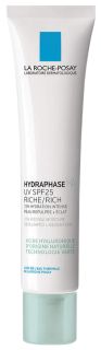 LA ROCHE-POSAY Hydraphase SPF 25 Rich sejas krēms, 40 ml