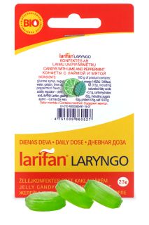 LARIFAN Laryngo Laims Piparmētras želejas konfektes, 23 g