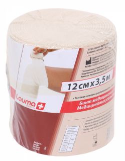 LAUMA MEDICAL 12 cm x 3,5 m elastīga medicīniskā saite, 1 gab.