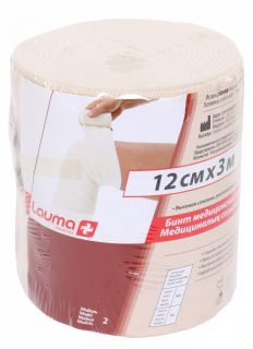 LAUMA MEDICAL 12 cm x 3 m elastīga medicīniskā saite, 1 gab.