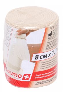 LAUMA MEDICAL 8 cm x 1,1 m elastīga medicīniskā saite, 1 gab.