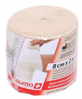 LAUMA MEDICAL 8 cm x 2 m elastīga medicīniskā saite, 1 gab.