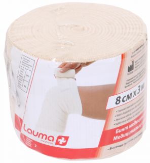 LAUMA MEDICAL 8 cm x 3 m elastīga medicīniskā saite, 1 gab.