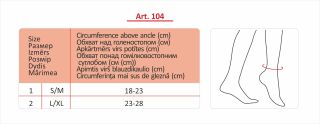 LAUMA MEDICAL S/M elastīgais pārsējs pēdas locītavai, 1 gab.