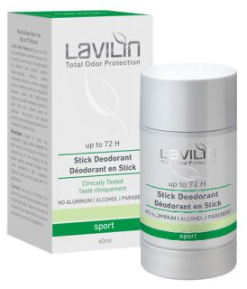 LAVILIN Deo 72H Stick Sport antiperspirants, 60 ml