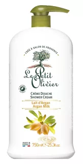 LE PETIT OLIVIER Argan Milk dušas krēms, 750 ml