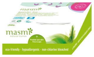 MASMI Organic Cotton vates kociņi, 200 gab.