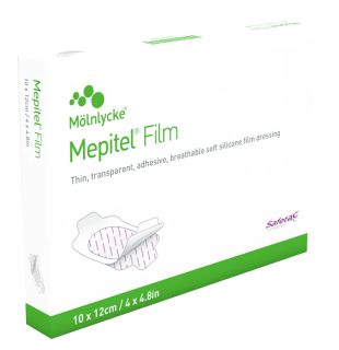 MEPITEL Film 10x12 cm sterils brūču pārsējs, 10 gab.