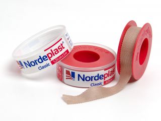 NORDEPLAST 1,25cmx5m leikoplasts rullī, 1 gab.