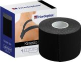 NORDEPLAST 5 cm x 5 m melns kinezioloģiskais teips, 1 gab.