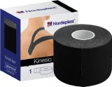 NORDEPLAST 5 cm x 5 m melns kinezioloģiskais teips, 1 gab.