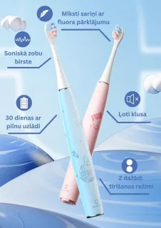 OCLEAN Electric Kids Pink elektriskā zobu birste, 1 gab.
