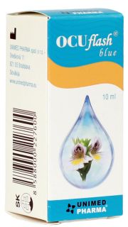 OCUFLASH Blue acu pilieni, 10 ml