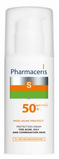 PHARMACERIS Medi Acne Protect SPF 50+ saules aizsarglīdzeklis, 50 ml