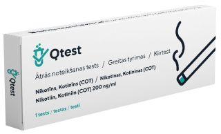 QTEST Nikotīna (COT) ātrais tests, 1 gab.