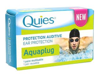 QUIES Aquaplug 1 atkārtoti lietojami ausu aizbāžņi, 2 gab.