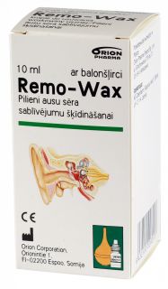 REMO-WAX ar balonšļirci ausu pilieni, 10 ml